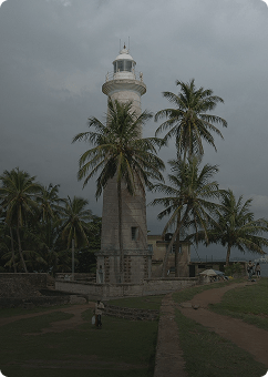 Galle Lighthouse during a 24-hour trip to Galle Fort