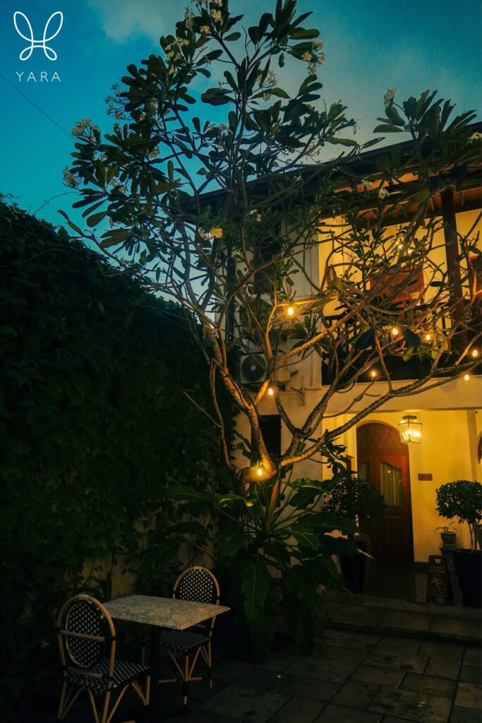 enjoying a romantic getaway evening in Galle Sri Lanka
